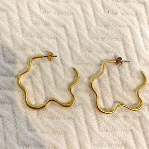 Madewell Wavy Hoop Earrings